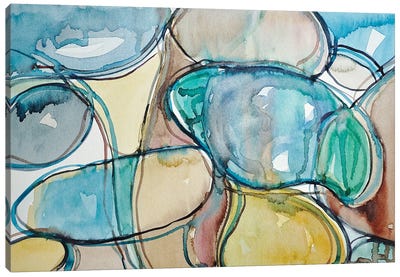 Patterns With Pebbles Canvas Art Print - Luisa Millicent
