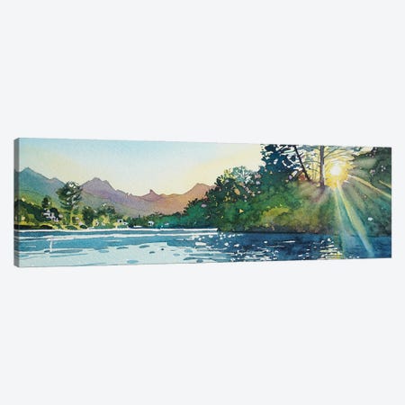 Spring Sunshine - Malibou Lake Canvas Print #LSM79} by Luisa Millicent Art Print