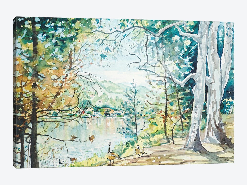Spring View - Malibou Lake by Luisa Millicent 1-piece Art Print