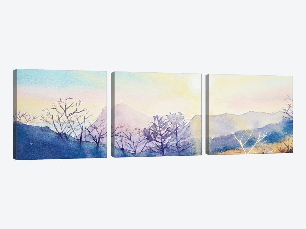 Sugarloaf Mountain At Sunset by Luisa Millicent 3-piece Canvas Art Print