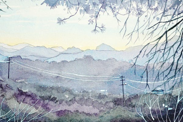 Trees: Sundown Over King Gillette Ranch by Luisa Millicent