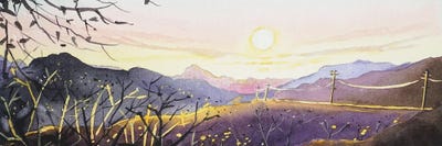 Mulholland Sunset by Luisa Millicent canvas print