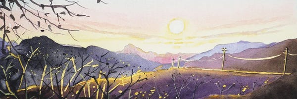 Luisa Millicent: Mulholland Sunset by Luisa Millicent
