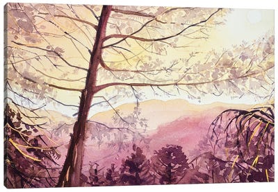 Skyline Sunset - Topanga Canvas Art Print - Luisa Millicent