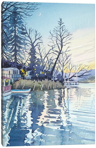 South Lakeshore - Sunset Canvas Art Print - Luisa Millicent