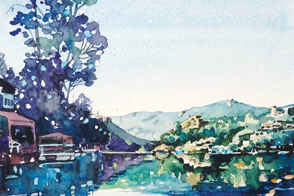 Trees: The Dock's On East Lakeshore by Luisa Millicent