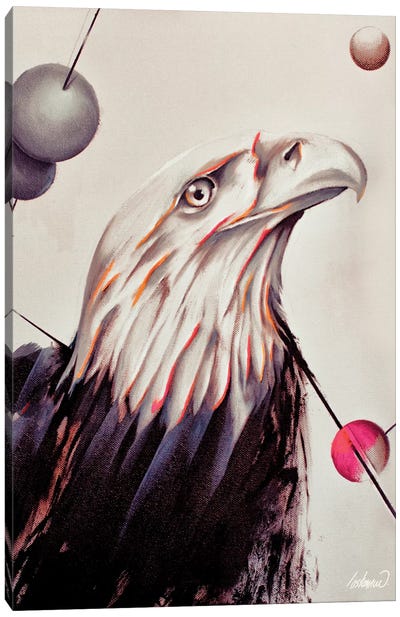 Eagle Force Painting Oil By Lostanaw Canvas Art Print - Eagle Art