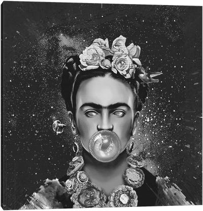 Frida Kalho Abstract Canvas Art Print - Frida Kahlo