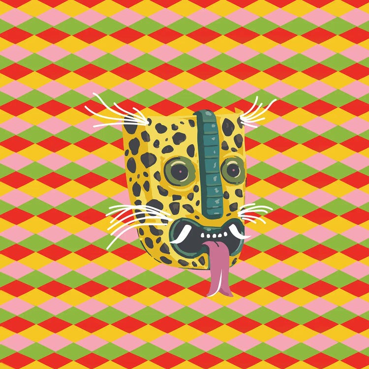 Leopard Aztec by Lostanaw wall art