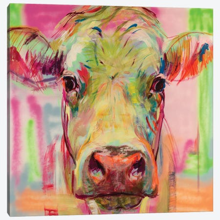 Cow Portrait XIII Canvas Print #LSR15} by Liesbeth Serlie Canvas Art Print