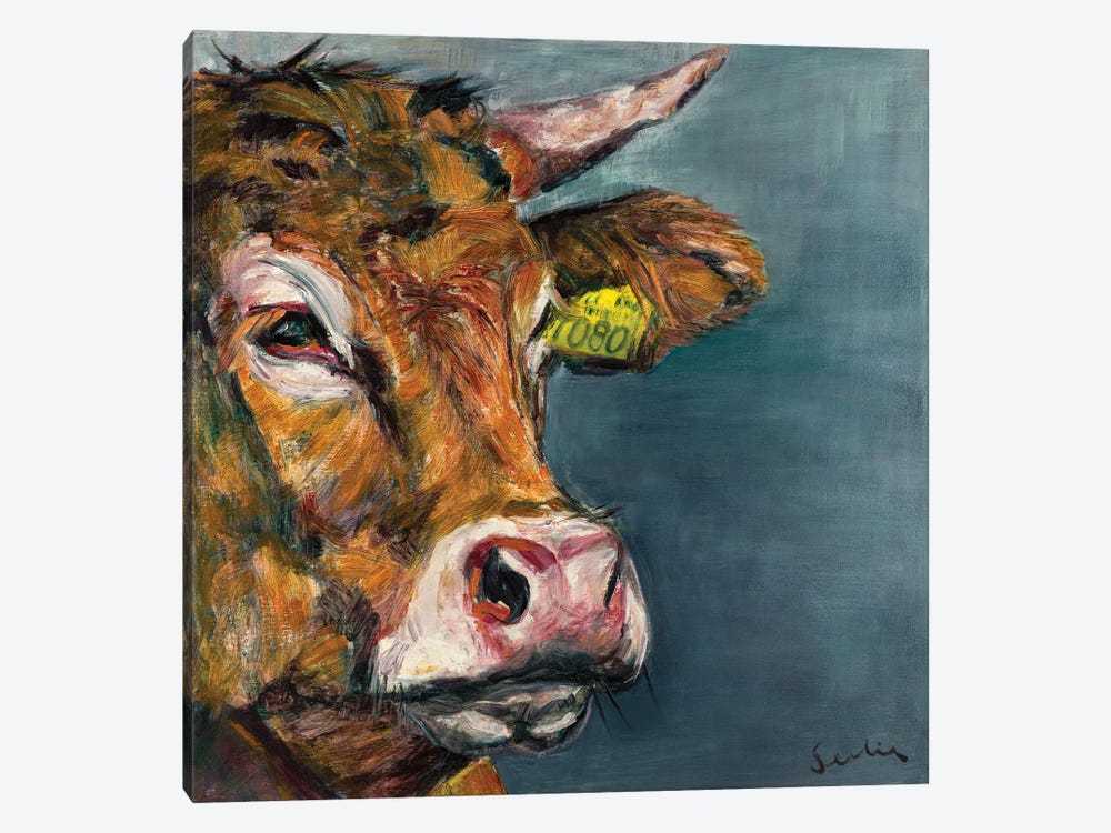 Cow V by Liesbeth Serlie 1-piece Canvas Print