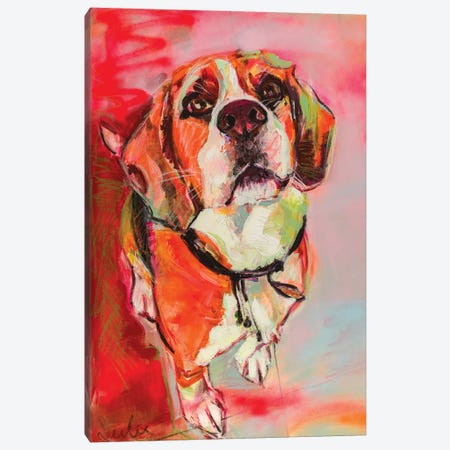 Beagle Canvas Print #LSR1} by Liesbeth Serlie Canvas Art Print