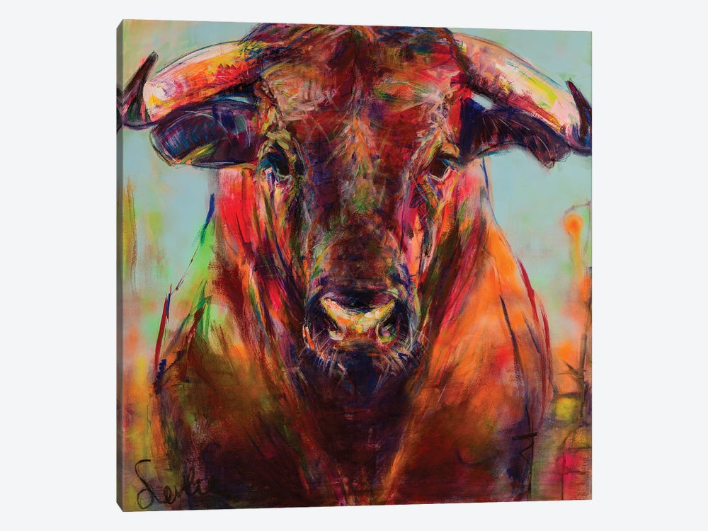 Bull by Liesbeth Serlie 1-piece Canvas Art