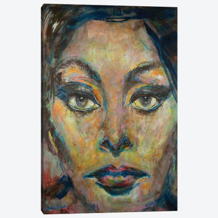 Sophia Loren Canvas Print #LSR32} by Liesbeth Serlie Canvas Art