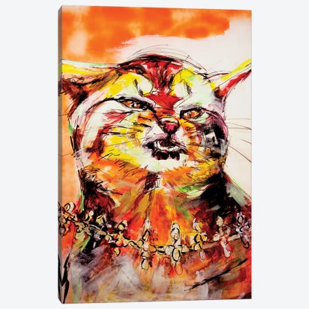 Wild Cat Canvas Print #LSR35} by Liesbeth Serlie Canvas Print