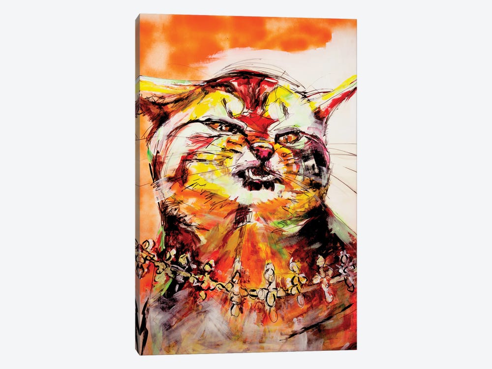 Wild Cat by Liesbeth Serlie 1-piece Canvas Artwork