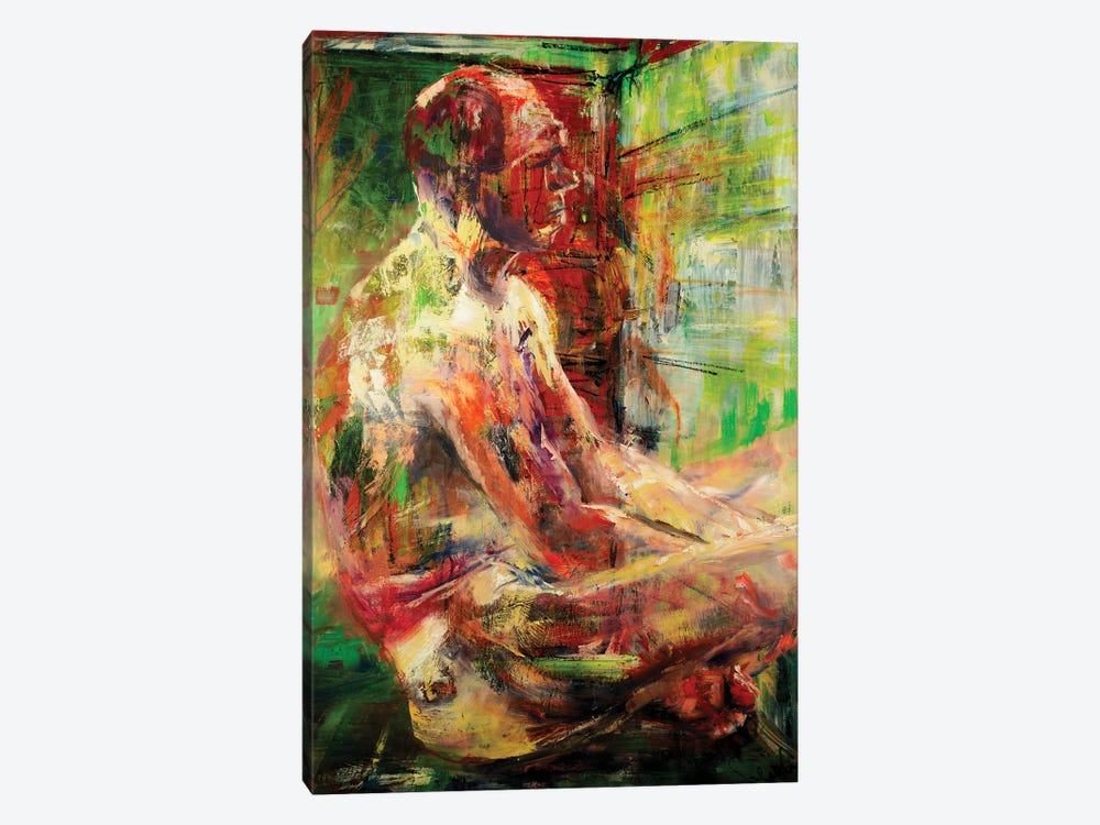Male Nude Model by Liesbeth Serlie 1-piece Canvas Artwork