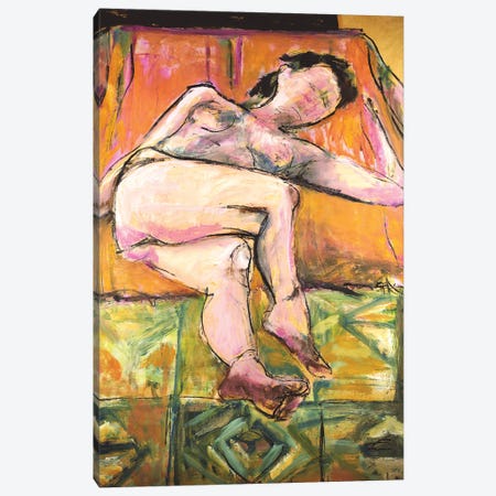 Female Nude Model Canvas Print #LSR41} by Liesbeth Serlie Art Print