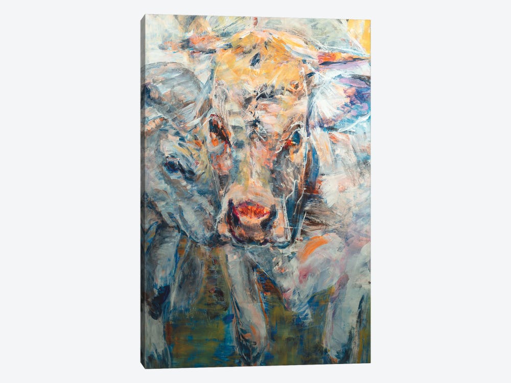 Cow With Calf by Liesbeth Serlie 1-piece Canvas Print