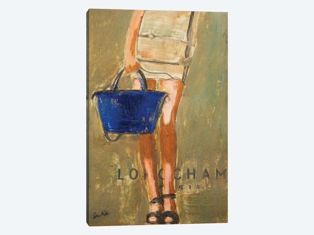 Woman With A Shoppingbag by Liesbeth Serlie 1-piece Canvas Artwork
