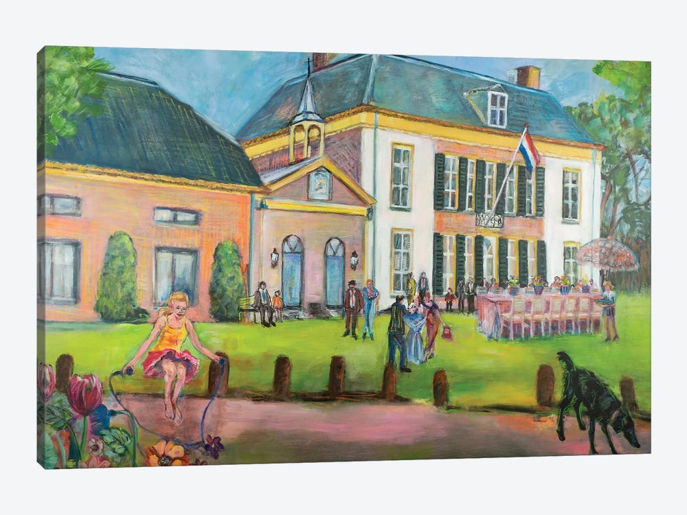Village House Of Brakel by Liesbeth Serlie 1-piece Canvas Wall Art