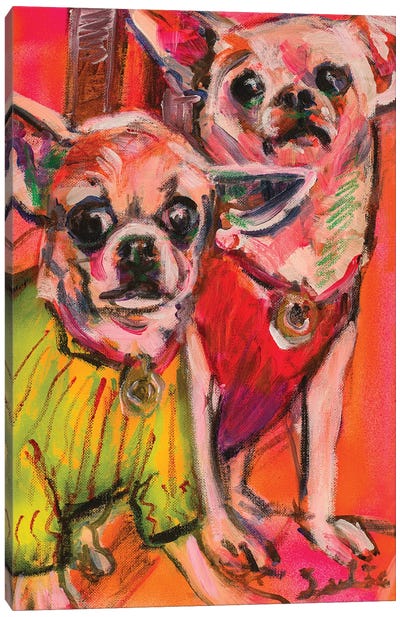 Chihuahuas Canvas Art Print - Liesbeth Serlie