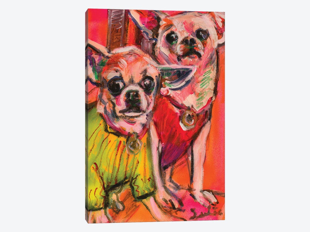 Chihuahuas by Liesbeth Serlie 1-piece Canvas Art