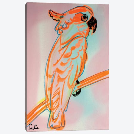 Kaketoe, Oranje Canvas Print #LSR80} by Liesbeth Serlie Canvas Art Print