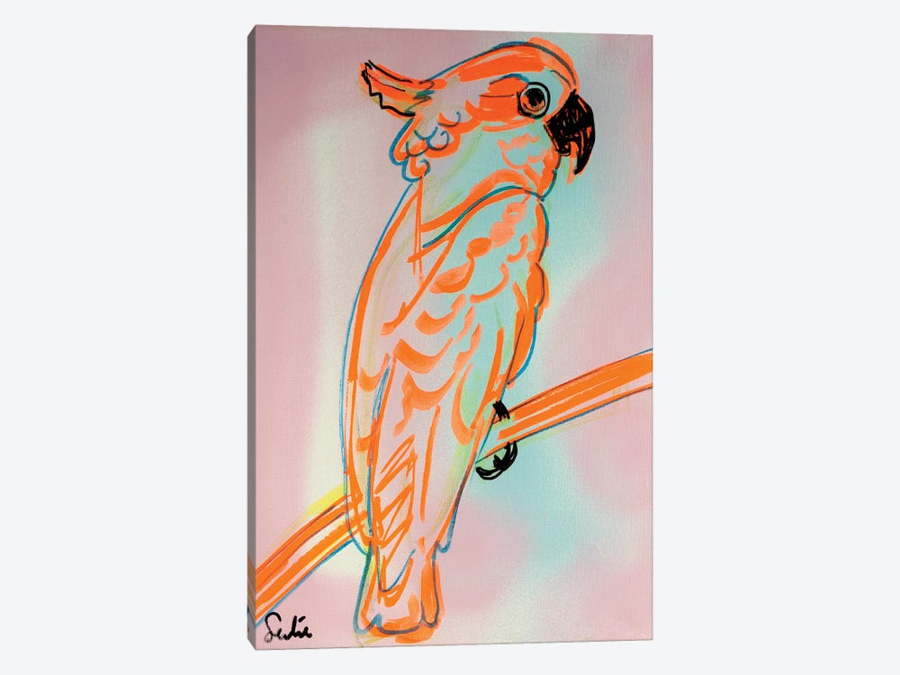 Kaketoe, Oranje by Liesbeth Serlie 1-piece Canvas Artwork