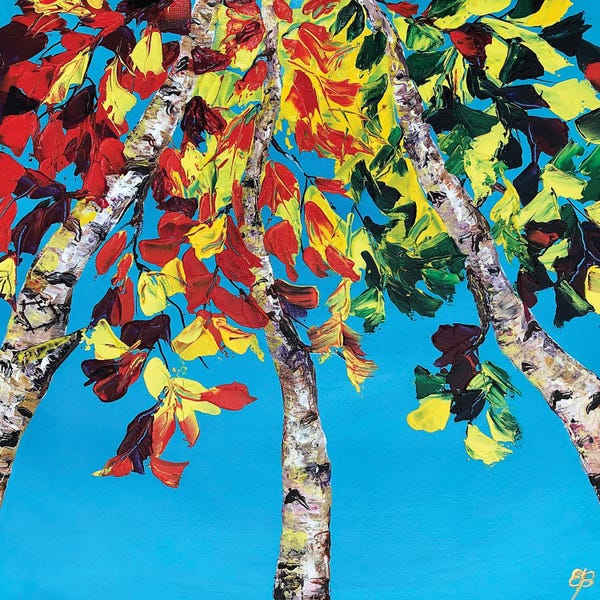 Birch Trees: Autumn Symphony I by Lena Smirnova