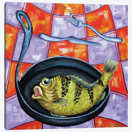 Help Yourself (Fish) Canvas Print #LSV113} by Lena Smirnova Canvas Print