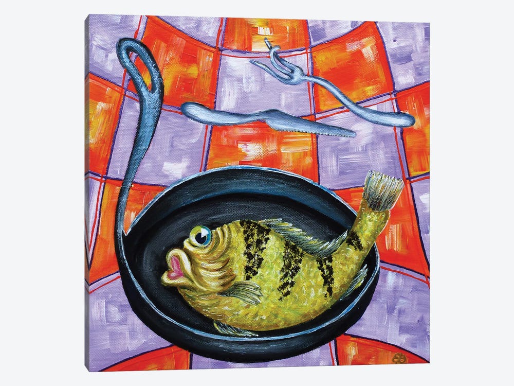 Help Yourself (Fish) by Lena Smirnova 1-piece Canvas Print