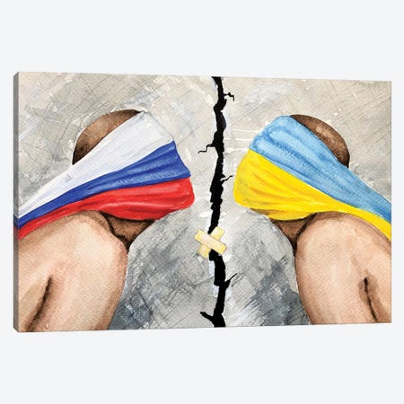 Face To Face Can't See The Faces Canvas Print #LSV123} by Lena Smirnova Canvas Art