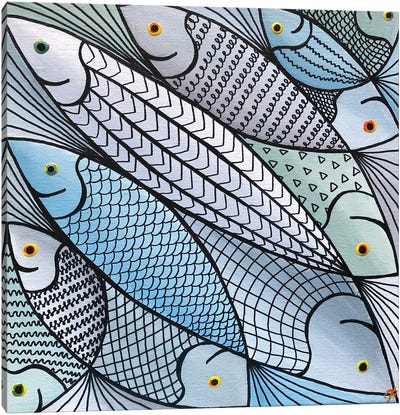 Fine Kettle Of Fish Canvas Art Print - Lena Smirnova