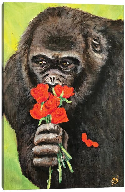 I Love You Too Canvas Art Print - Gorilla Art