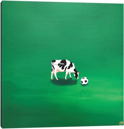 Pasture Canvas Art Print - Soccer Art