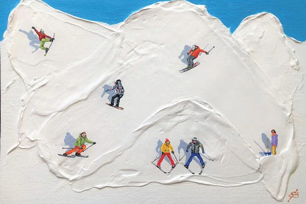 Snowy Mountains: Piste VI by Lena Smirnova