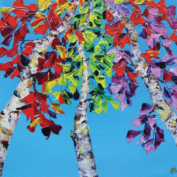 Birch Trees: Fall Symphony I by Lena Smirnova