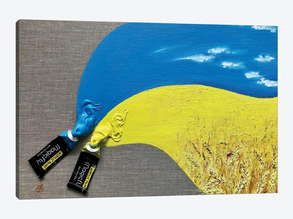 Ukraine - Sky And Field by Lena Smirnova 1-piece Canvas Art Print