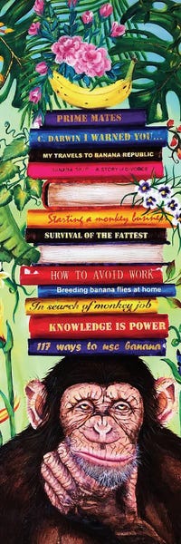 Chimpanzees: Knowledge Is Power V by Lena Smirnova