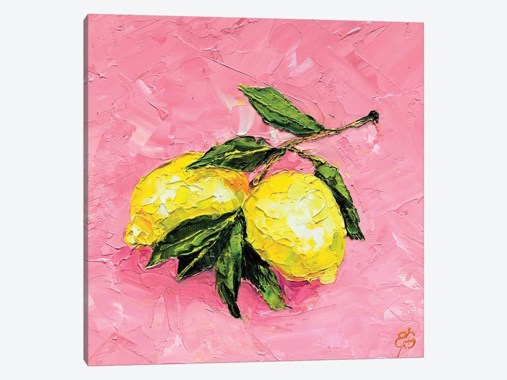 Two Lemons by Lena Smirnova 1-piece Canvas Art