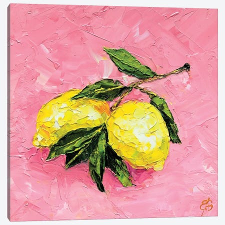 Two Lemons Canvas Print #LSV167} by Lena Smirnova Art Print