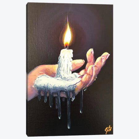 Light My Candle Canvas Print #LSV173} by Lena Smirnova Art Print