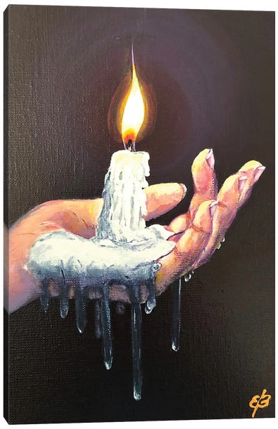 Light My Candle Canvas Art Print - Lena Smirnova