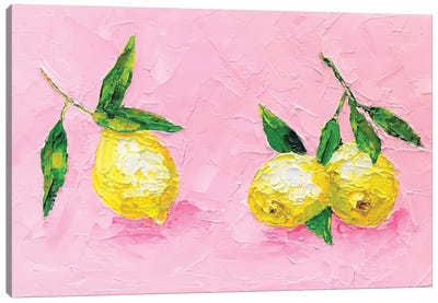 Tender Lemons Part Canvas Art Print - Lena Smirnova