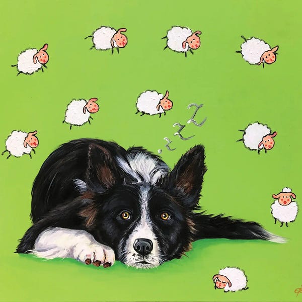 Office Humor: Counting Sheep by Lena Smirnova