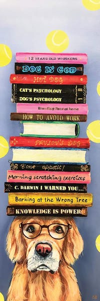 Office Humor: Dog With Balls by Lena Smirnova