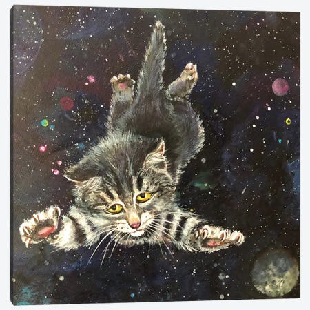 Flying Kitten Canvas Print #LSV211} by Lena Smirnova Canvas Artwork