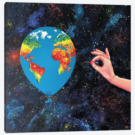 My Planet - Balloon II Canvas Print #LSV212} by Lena Smirnova Canvas Artwork
