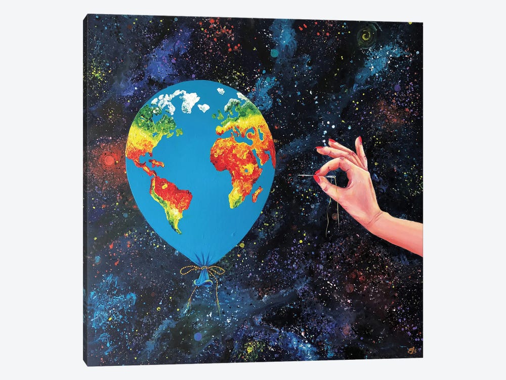 My Planet - Balloon II by Lena Smirnova 1-piece Canvas Artwork